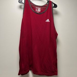 adidas Mens Ultimate Tank Top, Red, Size XL